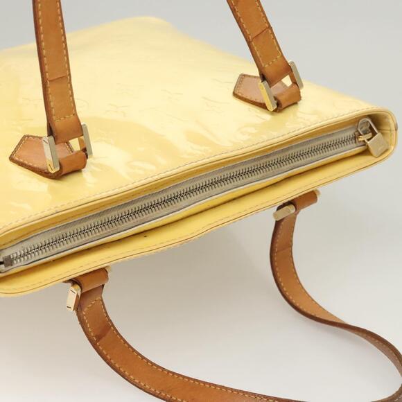 LOUIS VUITTON Monogram Vernis Houston Hand Bag Perle M91342 - Picture 6 of 13